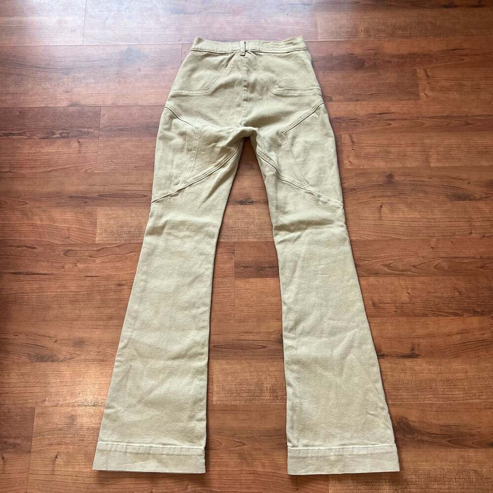 Revice Venus Star Booty Flares Khaki Tan Denim Flared Pants Size 26x32